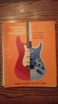 Thinking Like an Engineer: - Spiral-bound, by Stephan Elizabeth A.; - Very Good