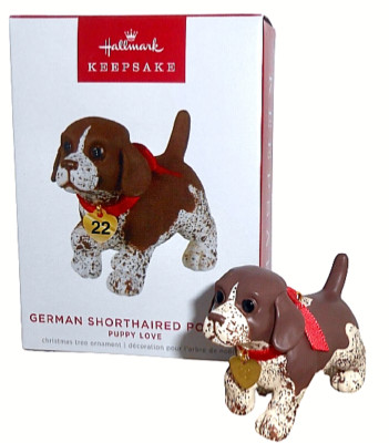 Hallmark 2022 German Shorthaired Pointer Puppy Love #32 Keepsake Xmas Ornamt NIB