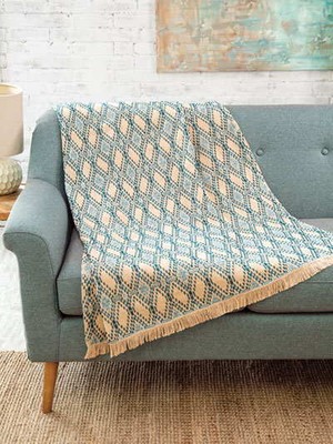 Inspiring Afghans for Swedish Weaving 8 Stunning Designs for Monk's Cloth Annies