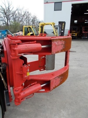 2013 BOLZONI AURAMO 84 INCH PAPER ROLL FORKLIFT CLAMP ROLL ATTACHMENT CASCADE