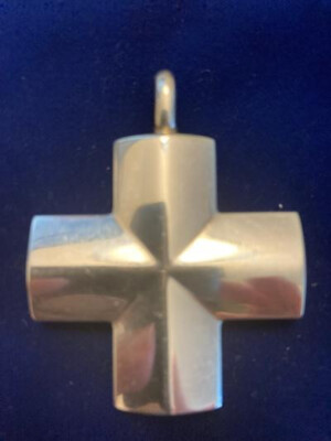 georg jensen sterling silver cross pendant (by Regitze Overgaard?)