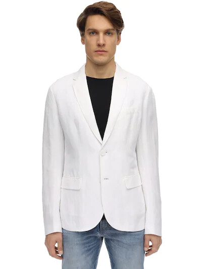 ジャケット・アウター 80s 90s \"M.Frattini\" linen blazer EURO Jones and Company Jones New York Linen Jacket Blazer White