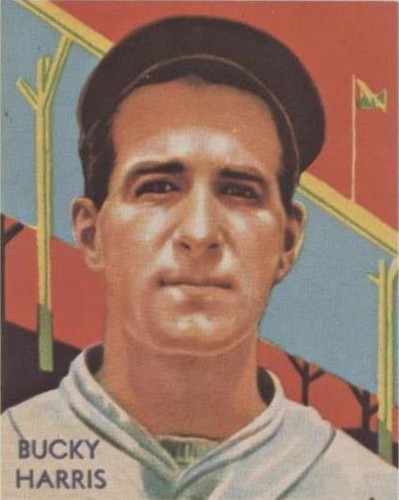 1985 Renata Galasso 1934-36 National Chicle Diamond Stars Reprints - Bucky Harris #91