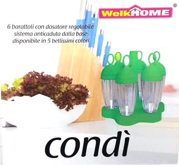 Set 6 Pezzi Dosa Spezie Porta Spezie Barattoli Condimento Supporto Cucina dfh