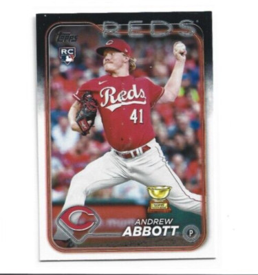 2024 Topps Series 1 - Andrew Abbott (RC) Rookie #214 -Cincinatti Reds 