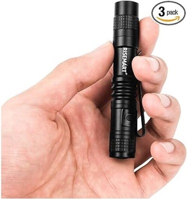 RISEMART Super Small Mini Flashlight AAA 100 Lumens Bright LED Pen light Torch