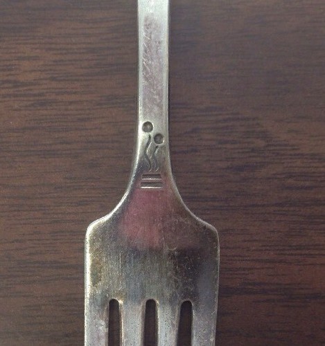 Vintage Silverplate Baby Fork Clown Long Handle