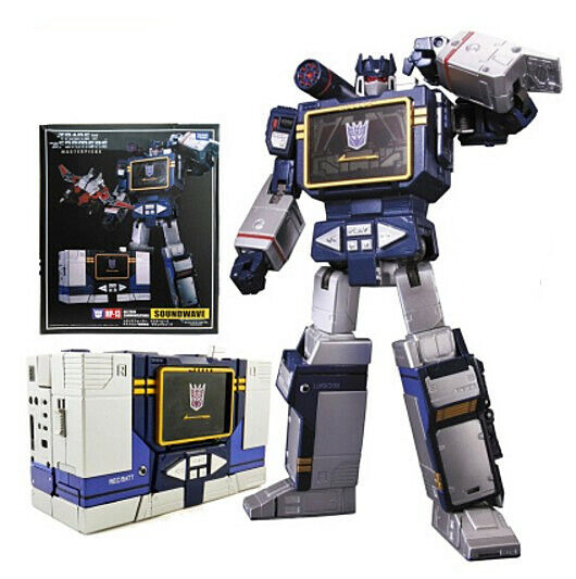 Transformers Masterpiece MP13 Soundwave Cassette Laserbeak 10“ Action Figure Toy
