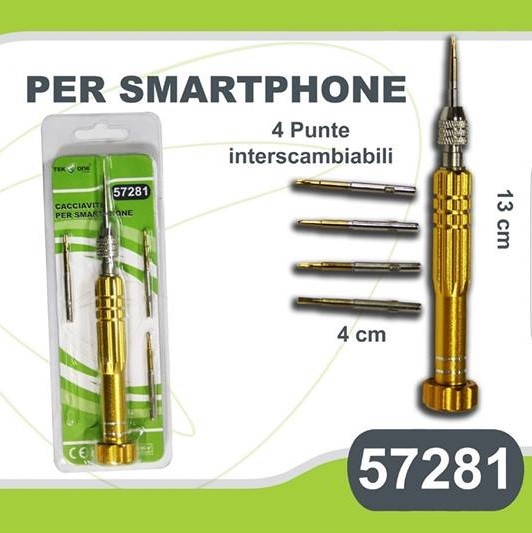Cacciavite Torx 4in1 TeKone 57281 Riparazione Smartphone Cellulari hsb