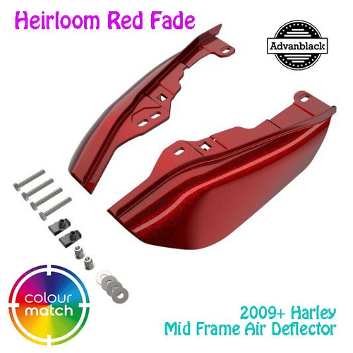 パフ1 US Stock Heirloom Red Fade Adjustable Batwing Air Deflector