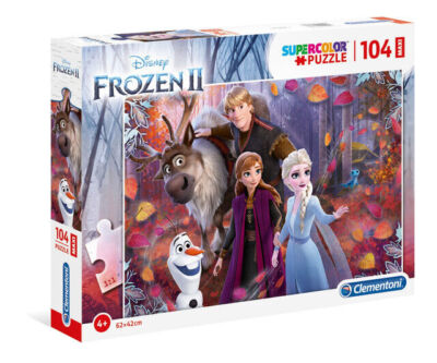 Puzzle maxi 104 elementy. Supercolor. Kraina Lodu 2