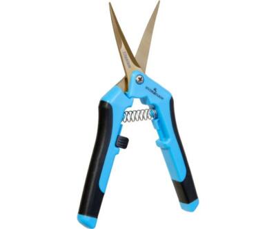Hydrofarm Precision Curved Titanium Blade Pruner w/ Holster - Trimmer Scissor