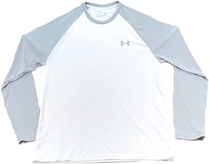 NWT Under Armour Men's Velocity Long Sleeve White/Gray Size