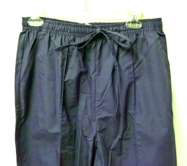 Scrub Pants Expo Uniforms Navy Large Elastic Drawstring Bottoms Women's New