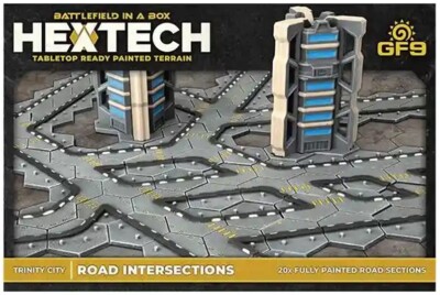 Местность HexTech: Город Тринити: Дорожные перекрестки (20 штук)