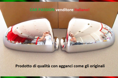CALOTTE SPECCHIO SMART FORTWO 2007-2012 CROMATE LUCIDE RETROVISORI COPPIA