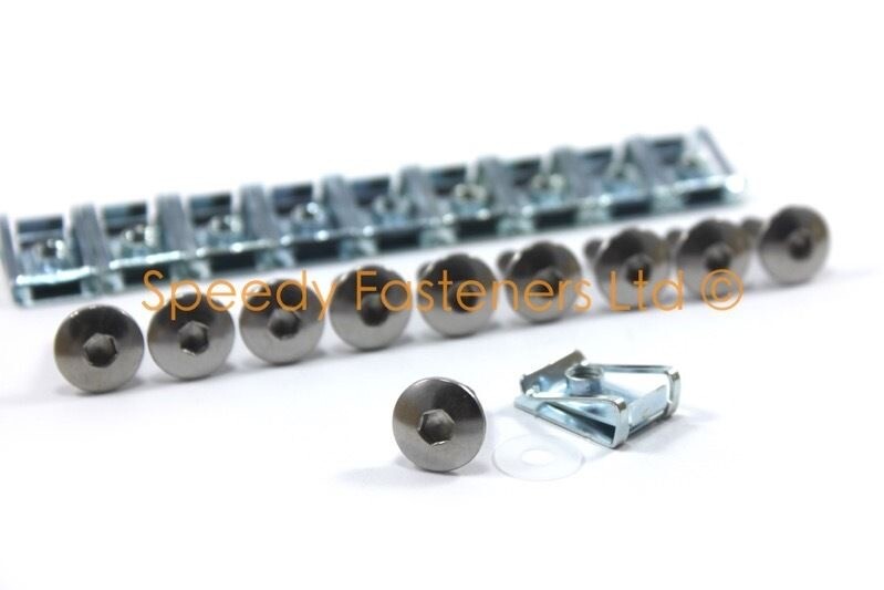 10 X Aprilia RSV Mille 1000 Rs Usw. Edelstahl Verkleidung Panelschrauben m5 5mm