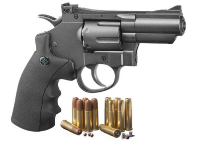 CROSMAN SNR357 (black/ Grey) co2 Powered Dual Ammo Full Metal Snub Nose Air