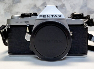 Pentax ME Super 35mm SLR Film Camera Body Only Mirror Stuck Up Parts or Repair