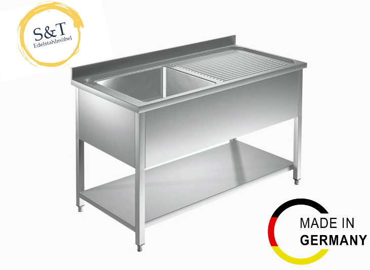 Spültisch !ALLE GRÖßEN! Edelstahlspültisch Spüle Gastrospüle Edelstahlspüle NEU!