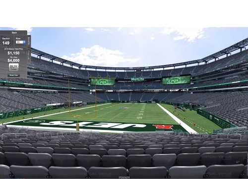 2 New York Jets PSL Seating Rights (Sec 129 Row 15 Seats 3-4)