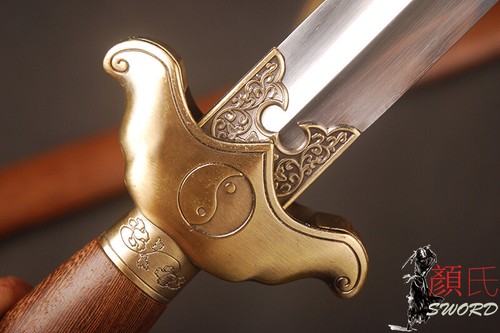 High Quality Stainless Steel Chinese Practical Tai chi Sword 太极剑 Rosewood+Brass