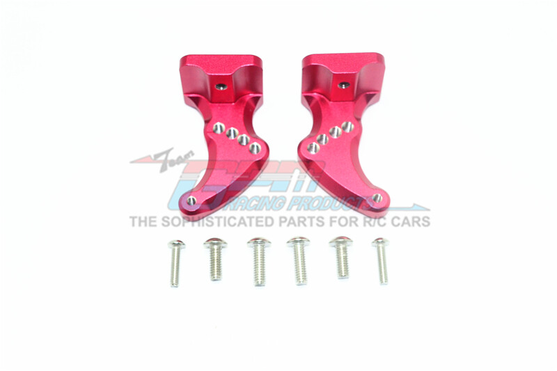 For Traxxas E-Revo 2.0-ALUMINUM REAR WING MOUNT - 8PC SET - RED