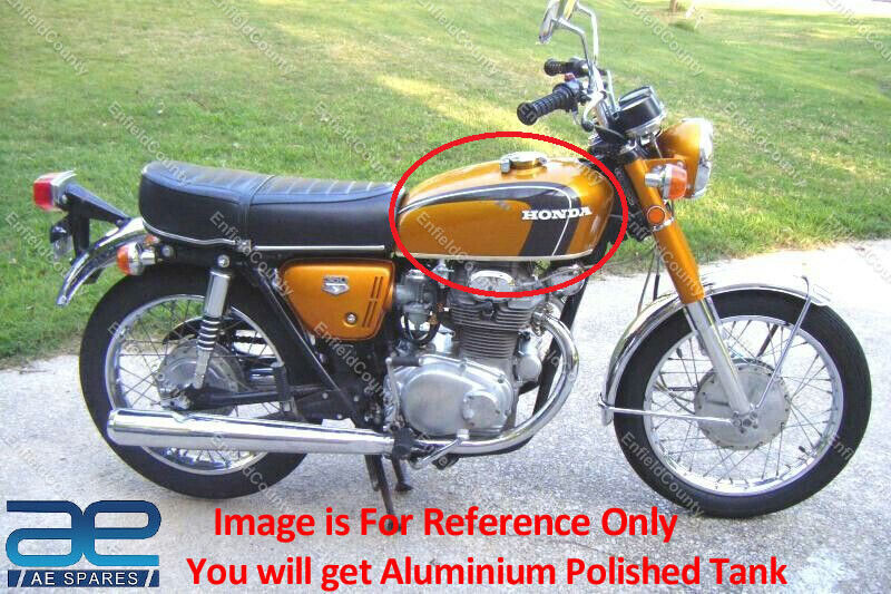 For Honda CB350 K3 K4 Super Sport Fuel Tank Alloy Polished CB 350 71-73 
