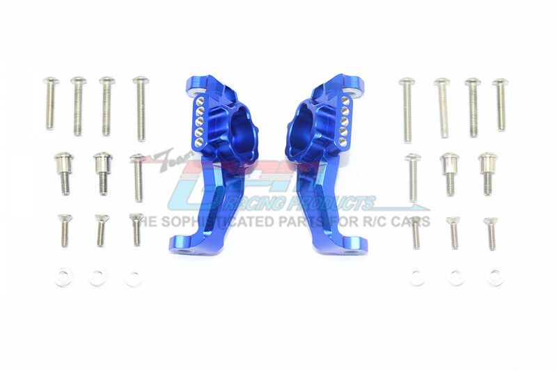 For Traxxas TRX-4 ALUMINUM ADJUSTABLE FRONT C HUB -28PC SET-BLUE