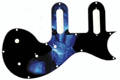 Pickguard Epiphone Les Paul SL Graphical Graphic Scratchplate Guitar Blue Entity