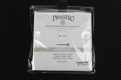 100% Authentic Piranito Violin String Set E Ball End 3/4-1/2 