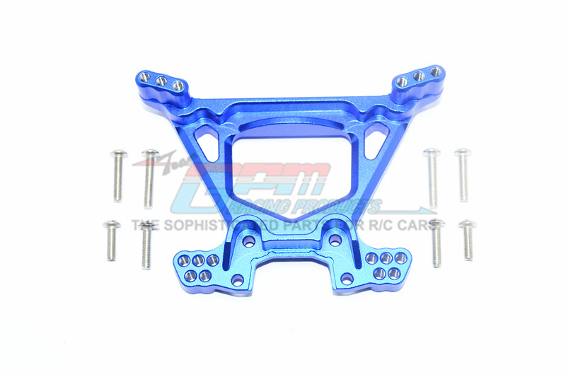 For Traxxas RUSTLER-ALUMINUM REAR SHOCK TOWER-9PC SET-BLUE