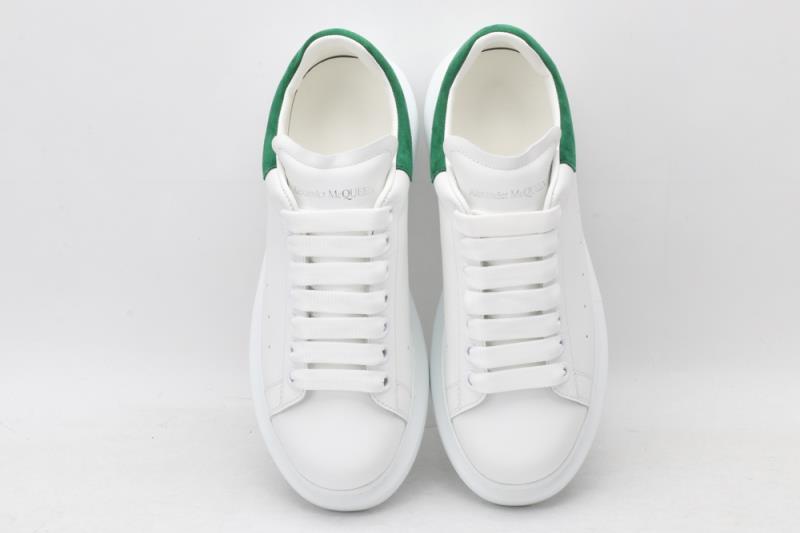 Pre-owned Alexander Mcqueen Mens Size  Oversized Classic White\green Suede Tail Shoes