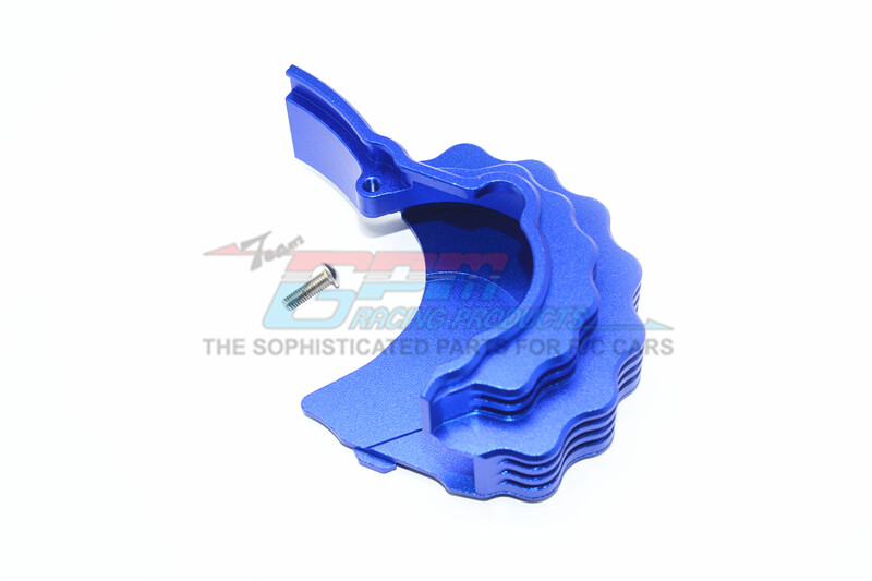 For Traxxas E-Revo 2.0-ALUMINUM CENTER MAIN GEAR CVR W. HEAT SINK FINS-BLUE
