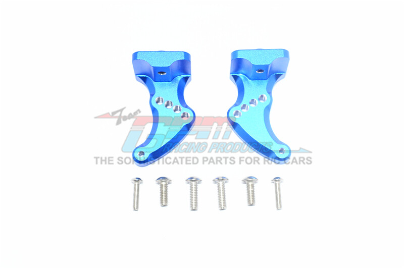 For Traxxas E-Revo 2.0-ALUMINUM REAR WING MOUNT - 8PC SET - BLUE