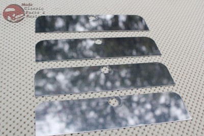 Dual Headlight Four Lamp Half Moon Bulb Trim Cover Shields Eye Brow Car Truck