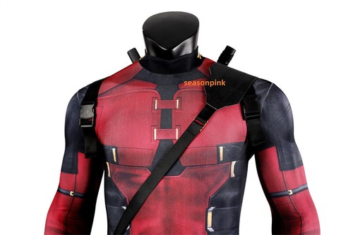 Deadpool 3 Cosplay Outfits Jumpsuit Wade Wilson Costume Accessories Halloween