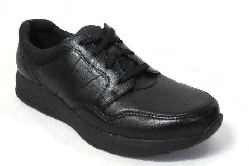 

ЧЕРНЫЕ КОЖАНЫЕ ЖЕНСКИЕ КОМФОРТНЫЕ КРОССОВКИ ROCKPORT TS W TIE ДЛЯ ПРОГУЛКИ, размер 7,5 #CG8958, Черный, ROCKPORT PROWALKER