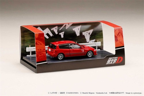Hobby Japan 1:64 INITIAL D Honda Civic EG6 Red Myogi Night