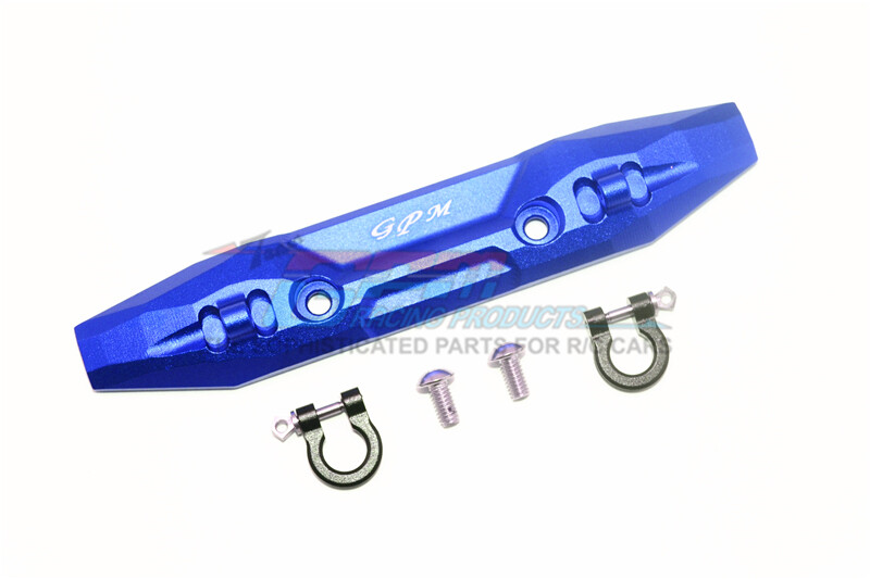 For Traxxas E-Revo 2.0-ALUMINUM FRONT BUMPER WITH D-RINGS - 5PC SET - BLUE