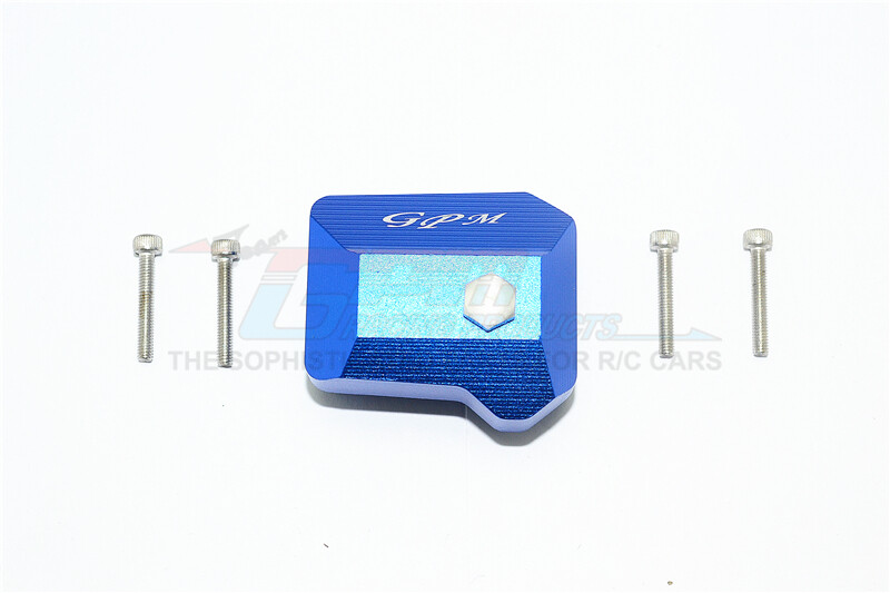 For Traxxas TRX-4 ALUMINUM FRONT/REAR GEARBOX COVER -5PC SET-BLUE