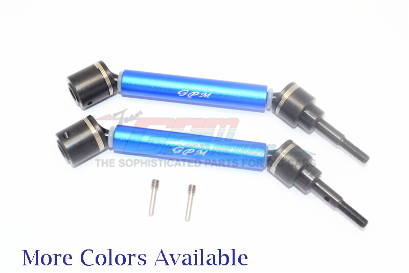 For Traxxas Maxx-HARDEN STEEL+ALUM. FRONT/REAR ADJUSTABLE CVD DRIVE SHAFT-1 PAIR
