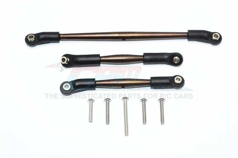 For Traxxas TRX-4 SPRING STEEL FRNT UPPER STEERING & SUSP. LINKS (See Desc.)-3PC