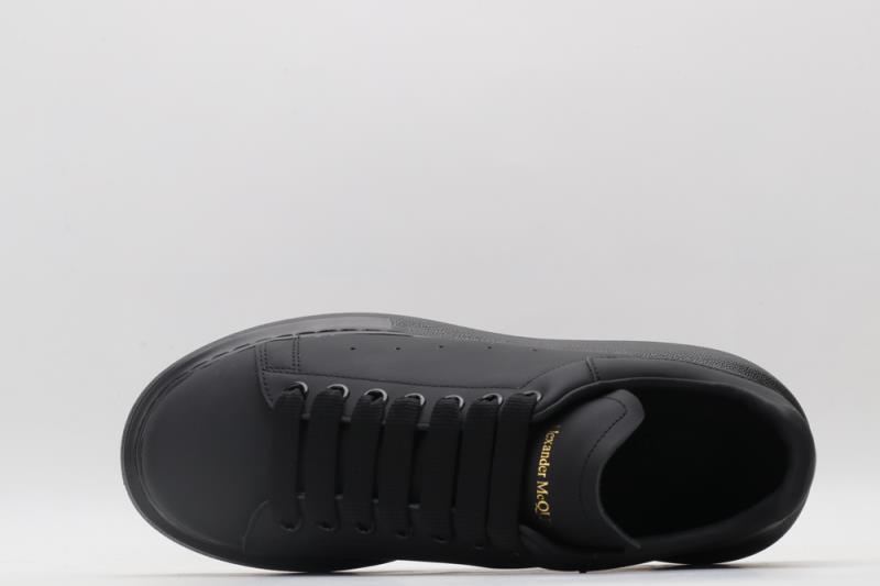Pre-owned Alexander Mcqueen Mens Size  Oversized Classic Triple Black Shoes