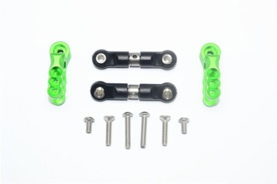 GPM Green Aluminum 25T Servo Horns w/Stainless Steel Links Traxxas E-Revo 2.0