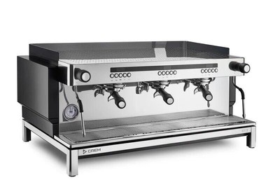 EXPOBAR CREM EX3 3 GROUP ESPRESSO COFFEE MACHINE BRAND NEW STAINLESS HIGH CUP