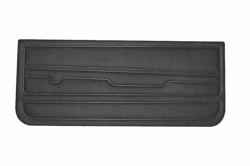 For VW GOLF 1 GTI CABRIO 75-83 INTERIOR DOOR PANELS BLACK - 2 PCS