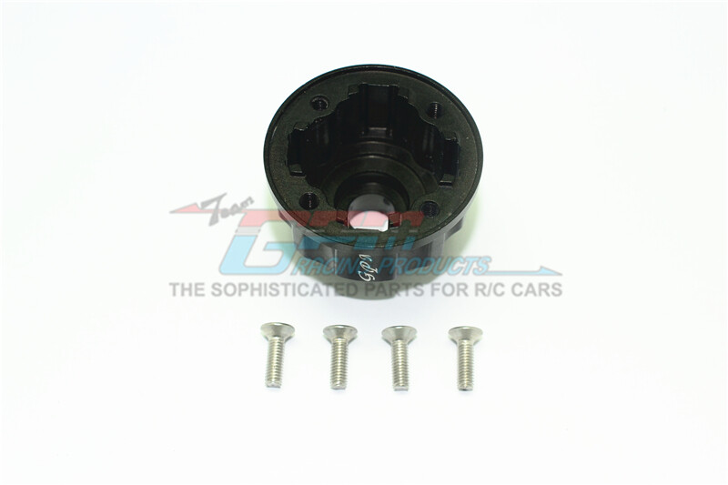 For Traxxas E-Revo 2.0-ALUM. DIFF CASE FOR FRONT / REAR / CENTER-5PC SET-BLACK