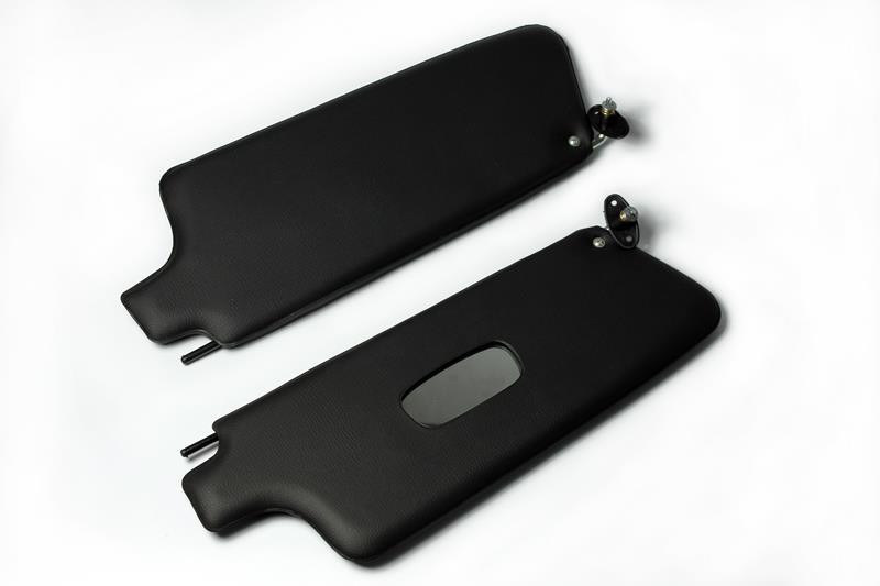 Sunvisor Set For Volkswagen Old Beetle Convertible 1300-1303 Mirror Black Color