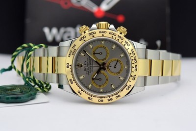 Rolex Daytona Yellow Gold & Steel Slate Dial 116503 - WATCH CHEST